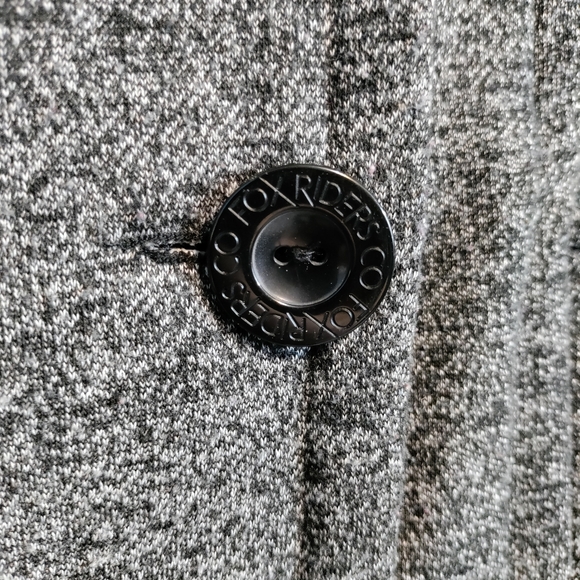 FOX RIDERS Button Up Shacket Gray/Black Teen/Juniors Size S - Picture 7 of 11
